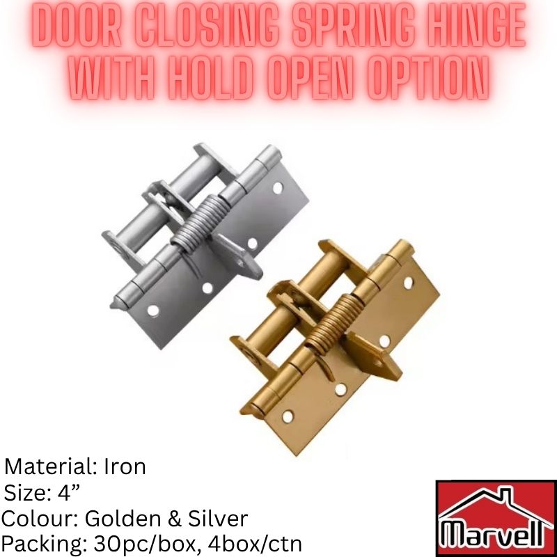 Door Closing Spring Hinge With Hold Open Option