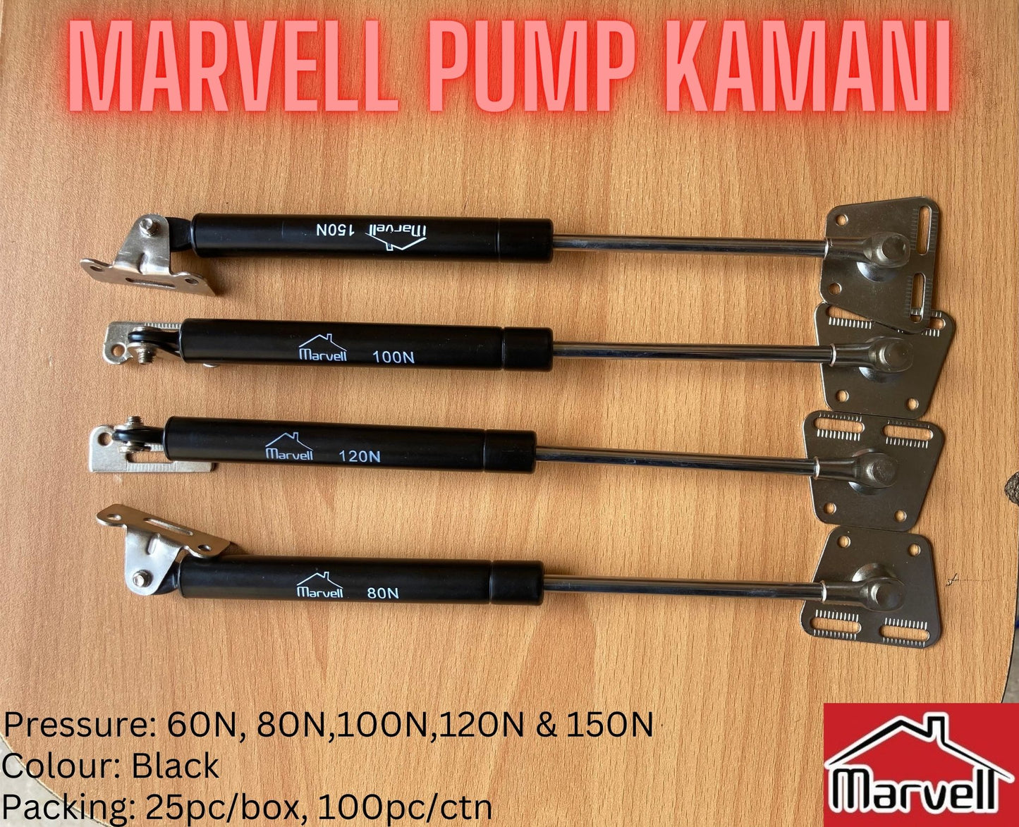 Marvell 10” Pressure Kamani/Gas Spring/Pump Kamani