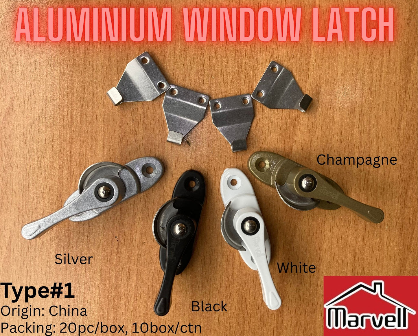 Marvell Aluminum Window Latch Type#1