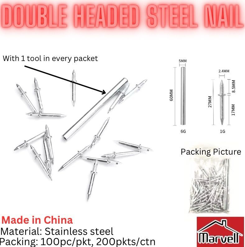 Double Headed Steel Nail