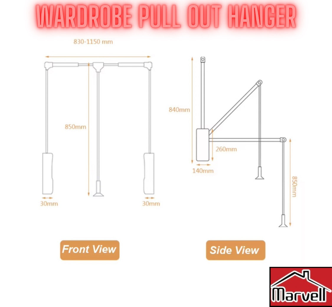 Wardrobe Pull-Out Hanger