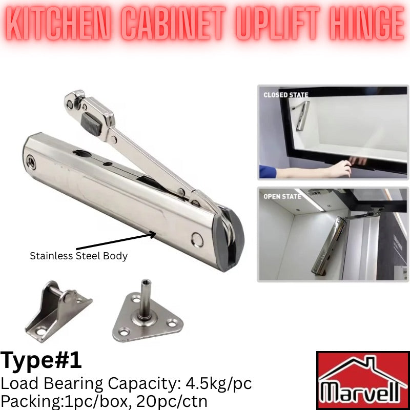 Marvell Stainless Steel Cabinet Uplift Hinge