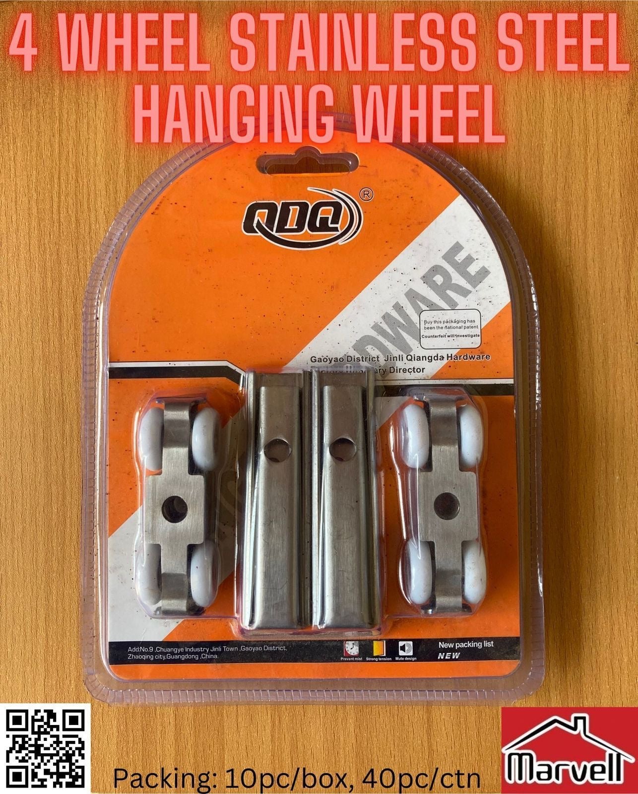 4 Wheel JYM (QDQ) Stainless Steel Hanging Wheel