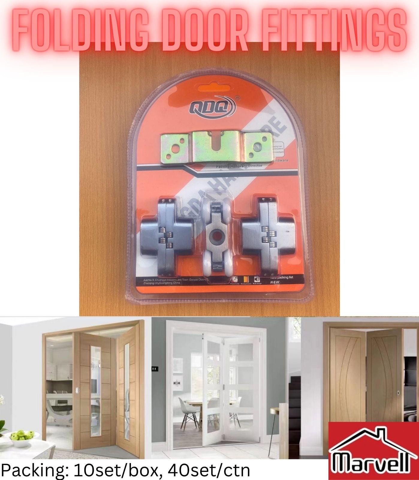 Folding Door Hanging Wheel & Fittings