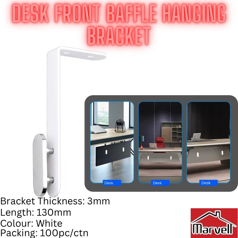 Desk Front Baffle Hanging Bracket