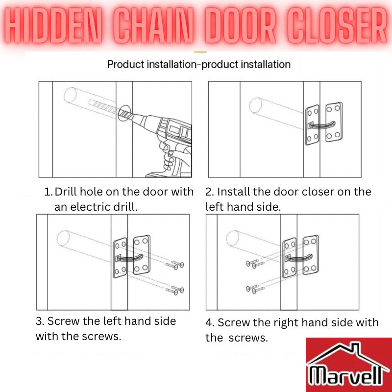 Hidden Chain Door Closer