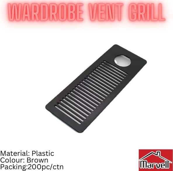 PVC Wardrobe Vent Grill