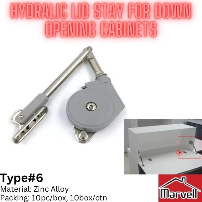 Hydraulic Lid Stay For Down Opening Cabinets Type#6