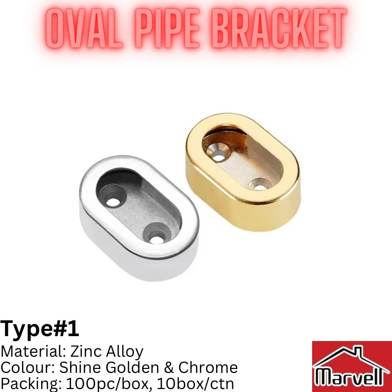 Oval Pipe Cover Bracket