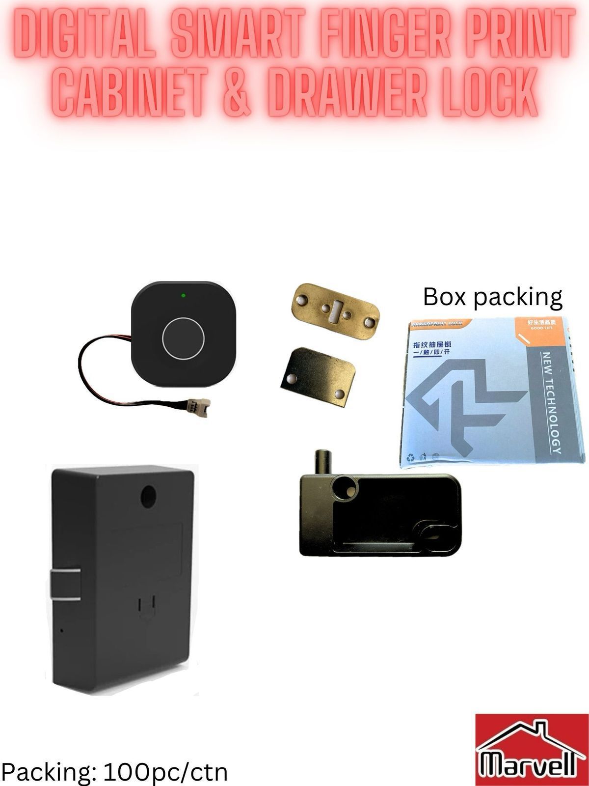 Digital Smart Finger Print Cabinet & Drawer Lock