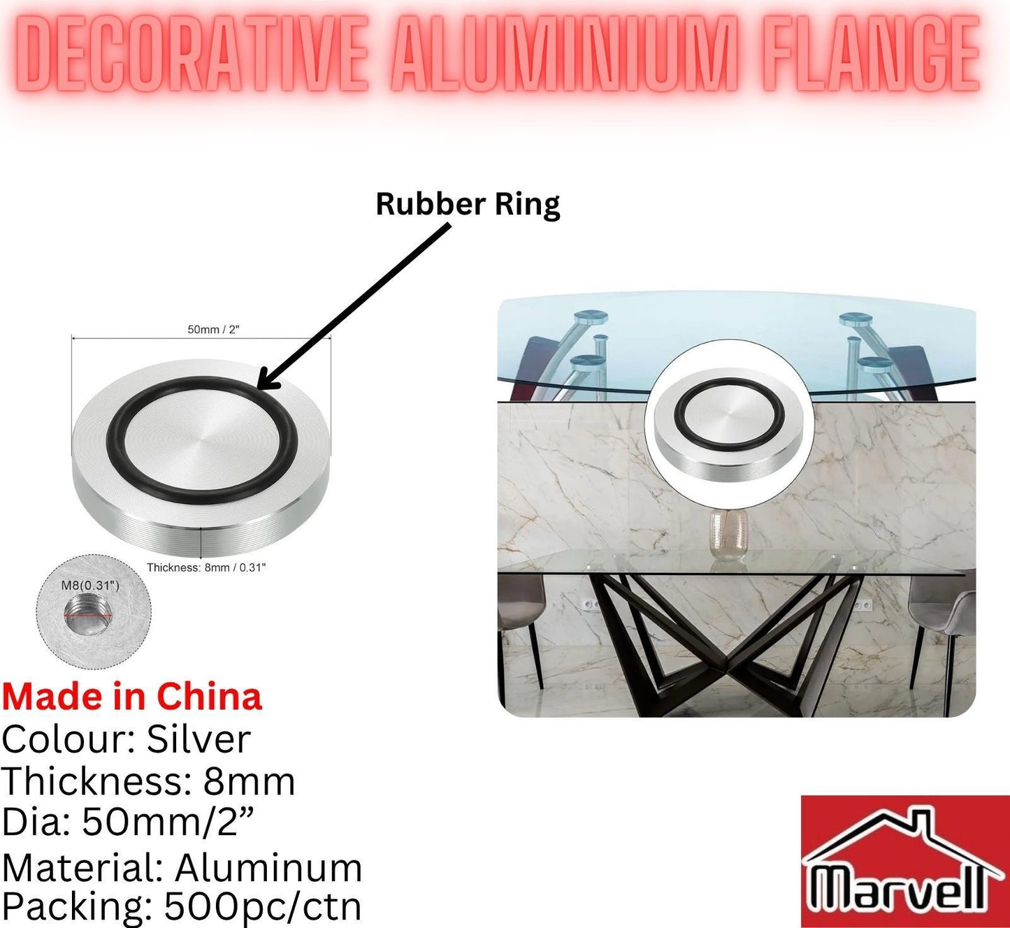 Decorative Aluminium Flange