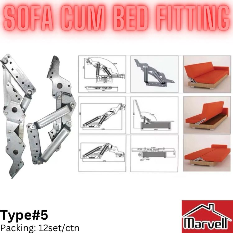 Marvell Sofa Cum Bed Fitting Type#5
