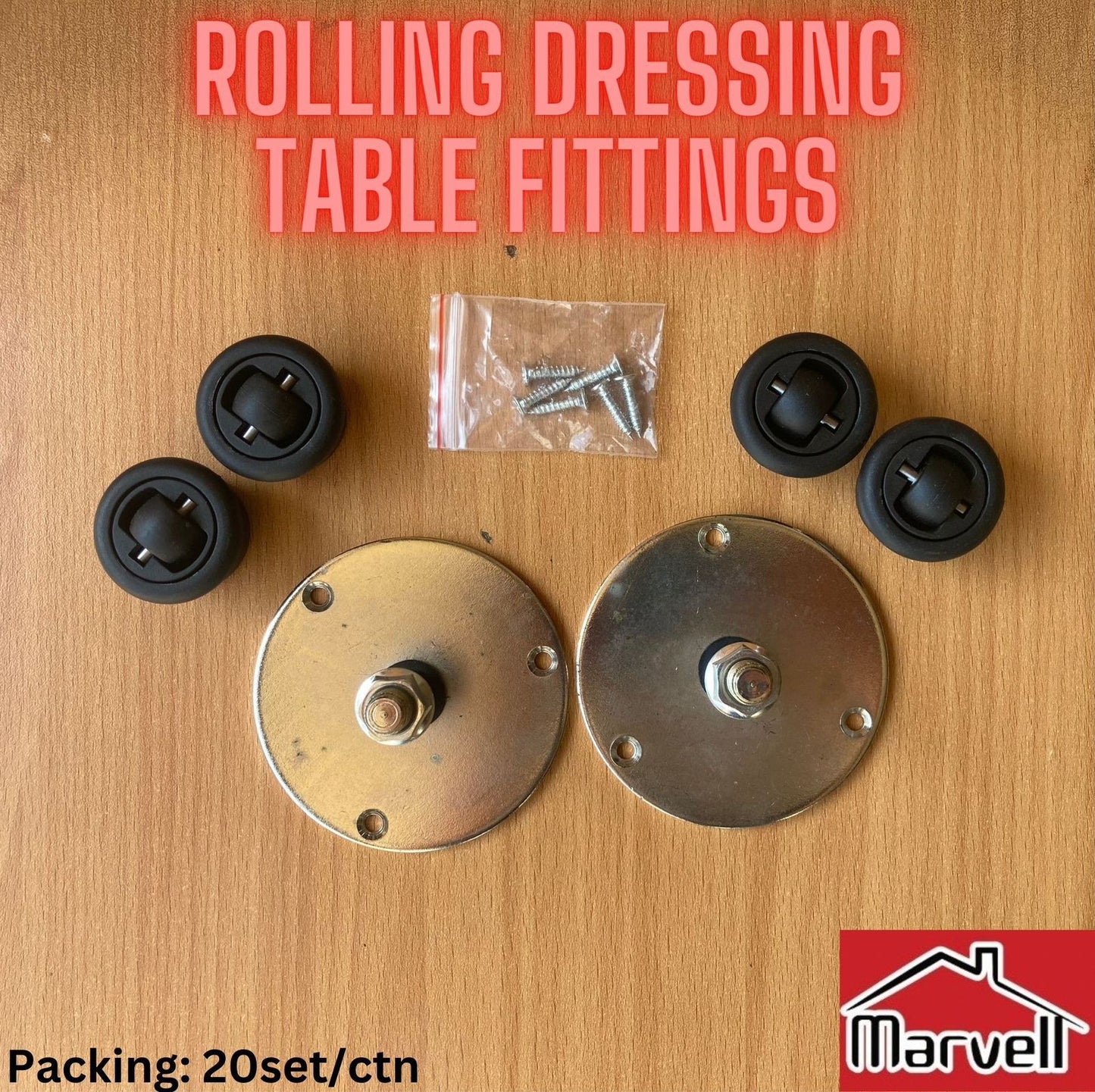 Rolling Dressing Table Fitting
