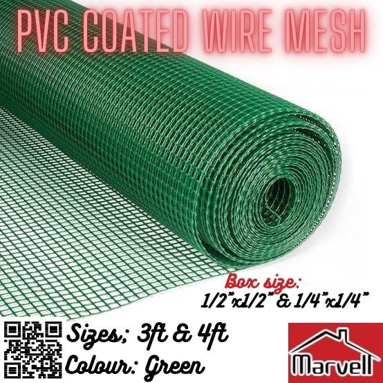 PVC Coated Wire Mesh in Green Colour