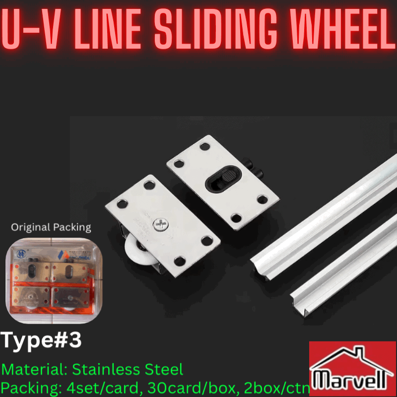 U-V Line Stainless Steel Sliding Wheel