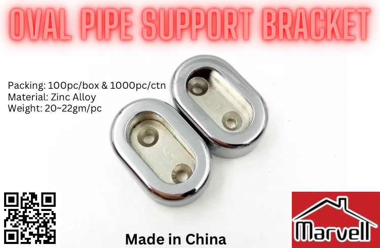 Oval Pipe Cover Bracket