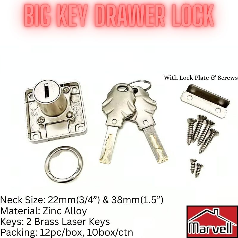 Big Key Drawer Lock