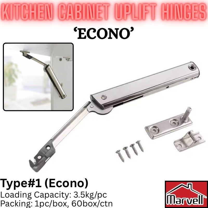 Kitchen Cabinet Uplift Hinge ‘Econo’
