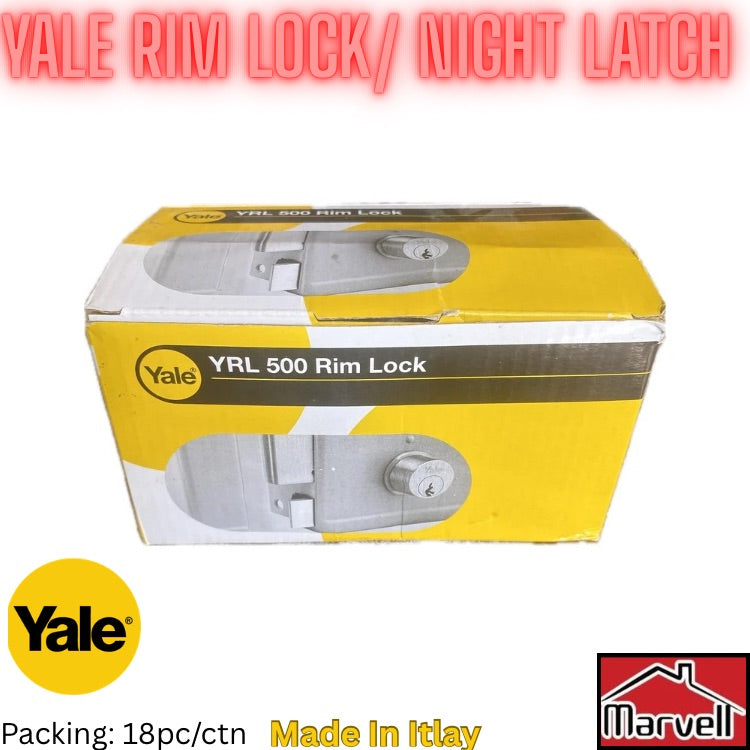 Yale Rim Lock Night Latch YRL500 DC Left Hand / Right Hand – Made in Italy