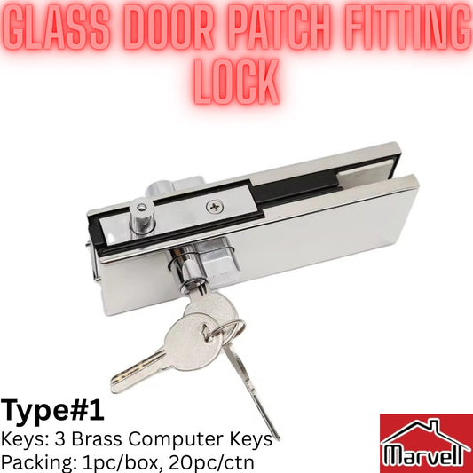 Glass Door Patch Fitting Lock Type#1