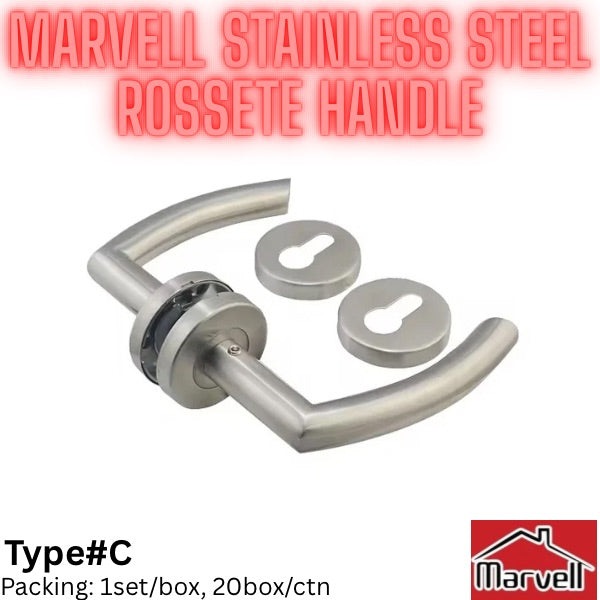 Marvell Stainless Steel Rossete Handle