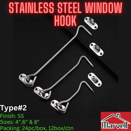 Stainless Steel Window Hook/Aankri Type#2