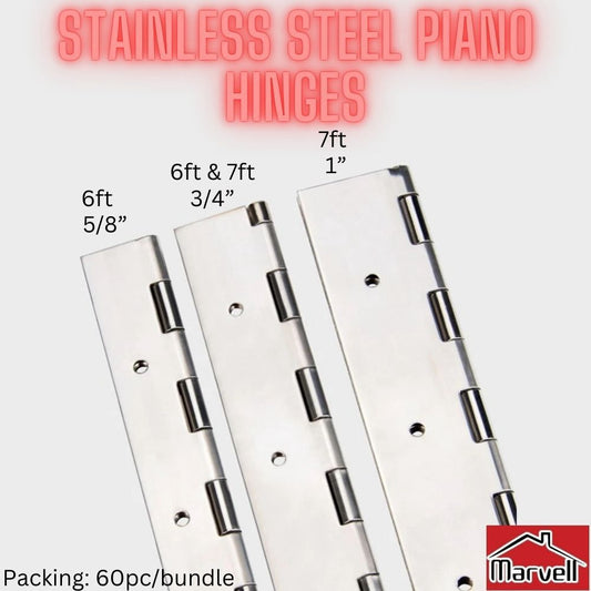 Marvell Stainless Steel Piano Hinges