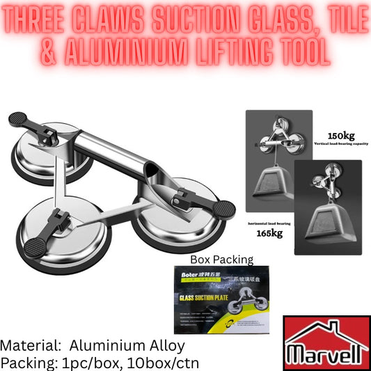Three Claws Suction Glass, Tile & Aluminium Lifting Tool