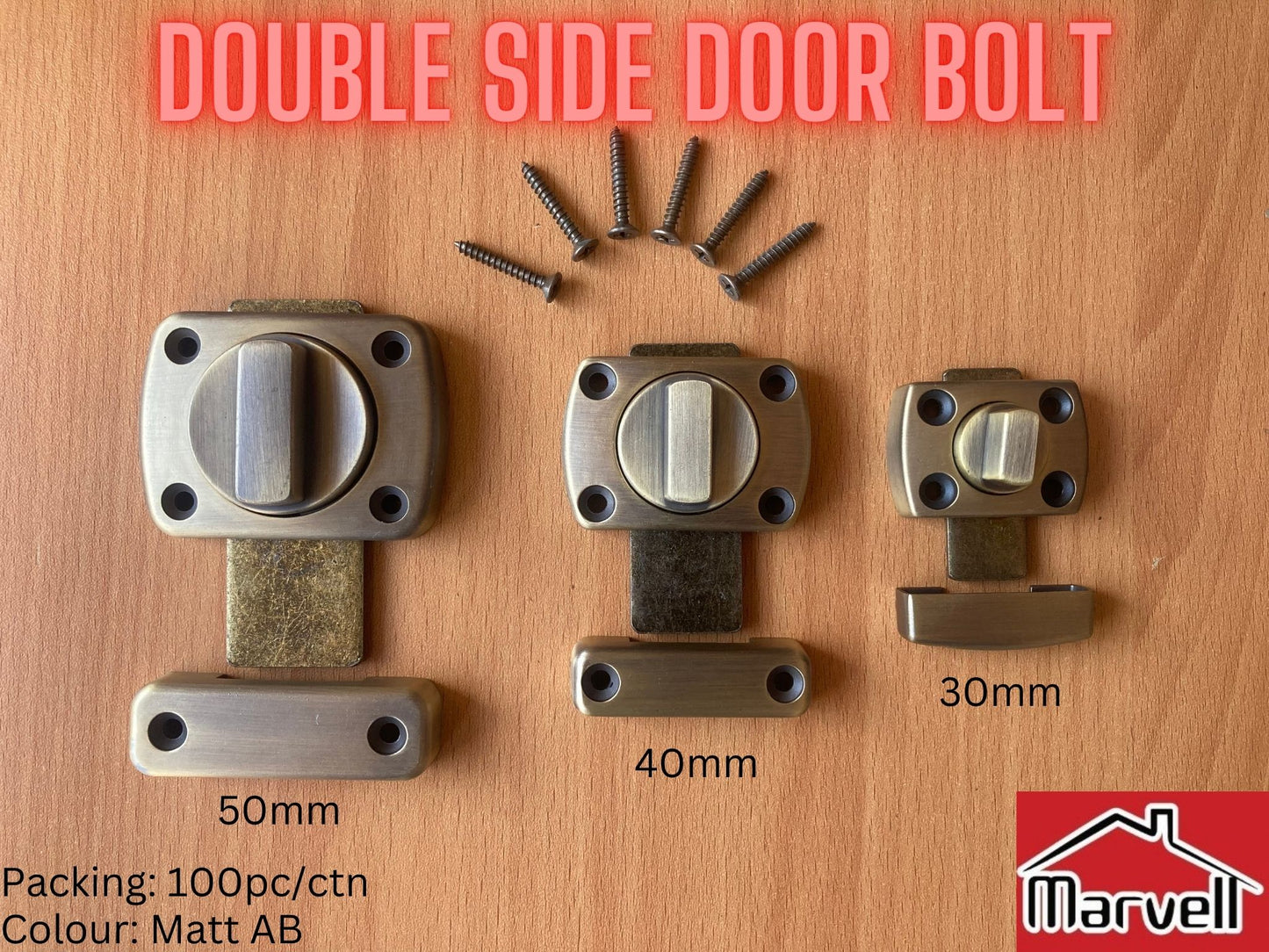 Double Sided Door Bolt