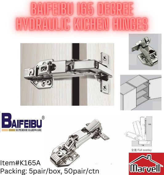 Baifeibu 3D 165 Degree Hydraulic Cabinet Hinges