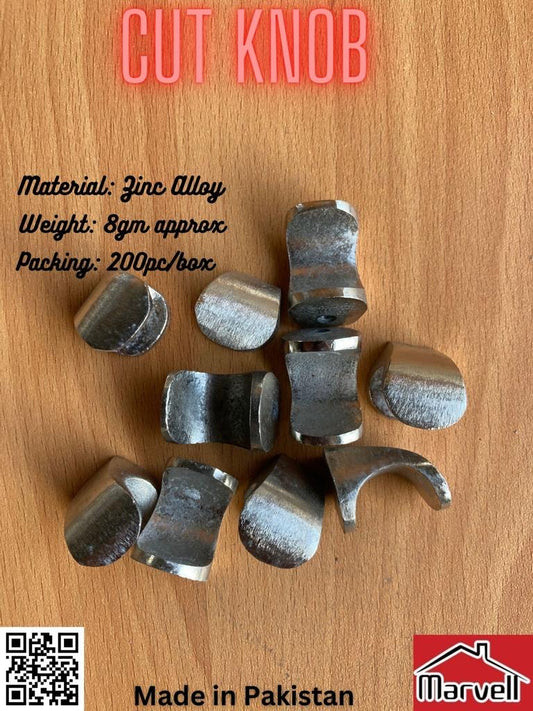 Aluminum Alloy Cut Knob For Drawer & Cabinets