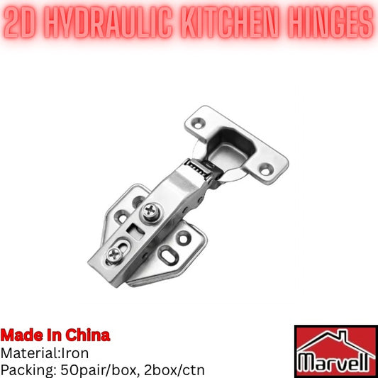 2D hydraulic kitchen hinge soft close iron cabinet door hinge for wardrobes and kitchen cupboards