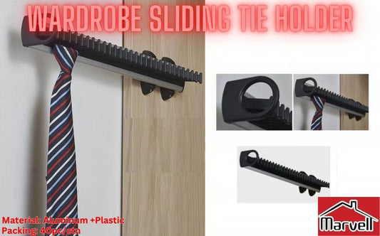 Wardrobe Sliding Tie Holder