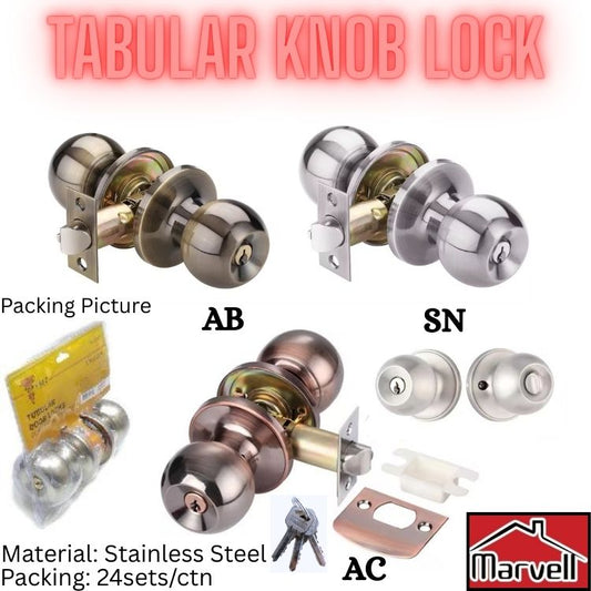 Tabular Knob Lock