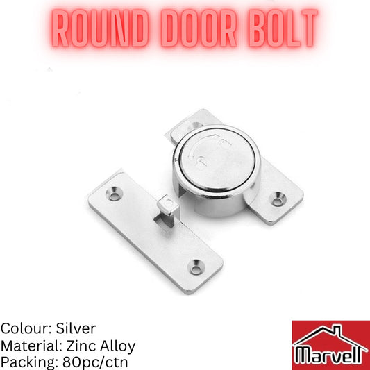 Round Door Bolt