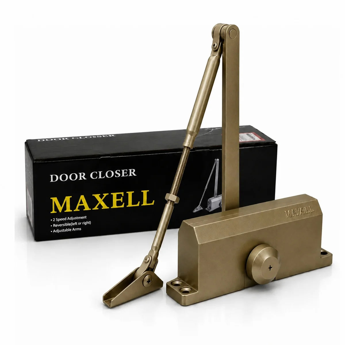 KHAS Maxell B70 Door Closer | 65kg Hydraulic Door Closer | Bronze, Silver & Champagne