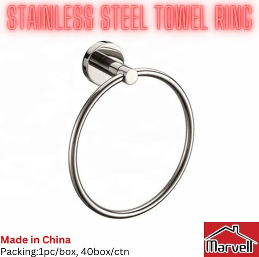 Stainless Steel Towel Ring Bathroom Fitting