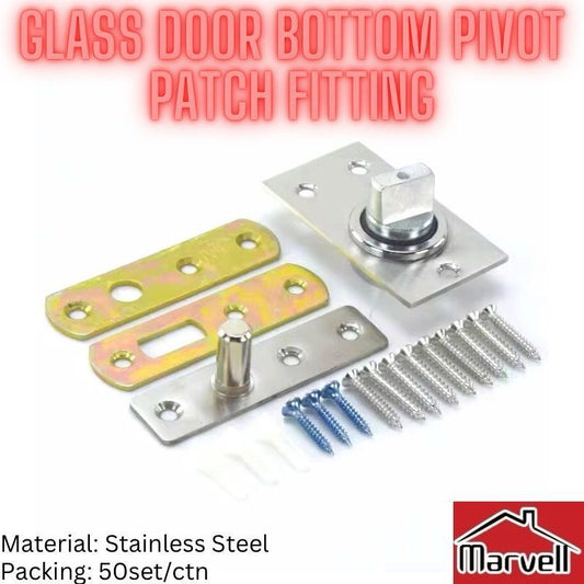 Glass Door Bottom Pivot Patch Fitting