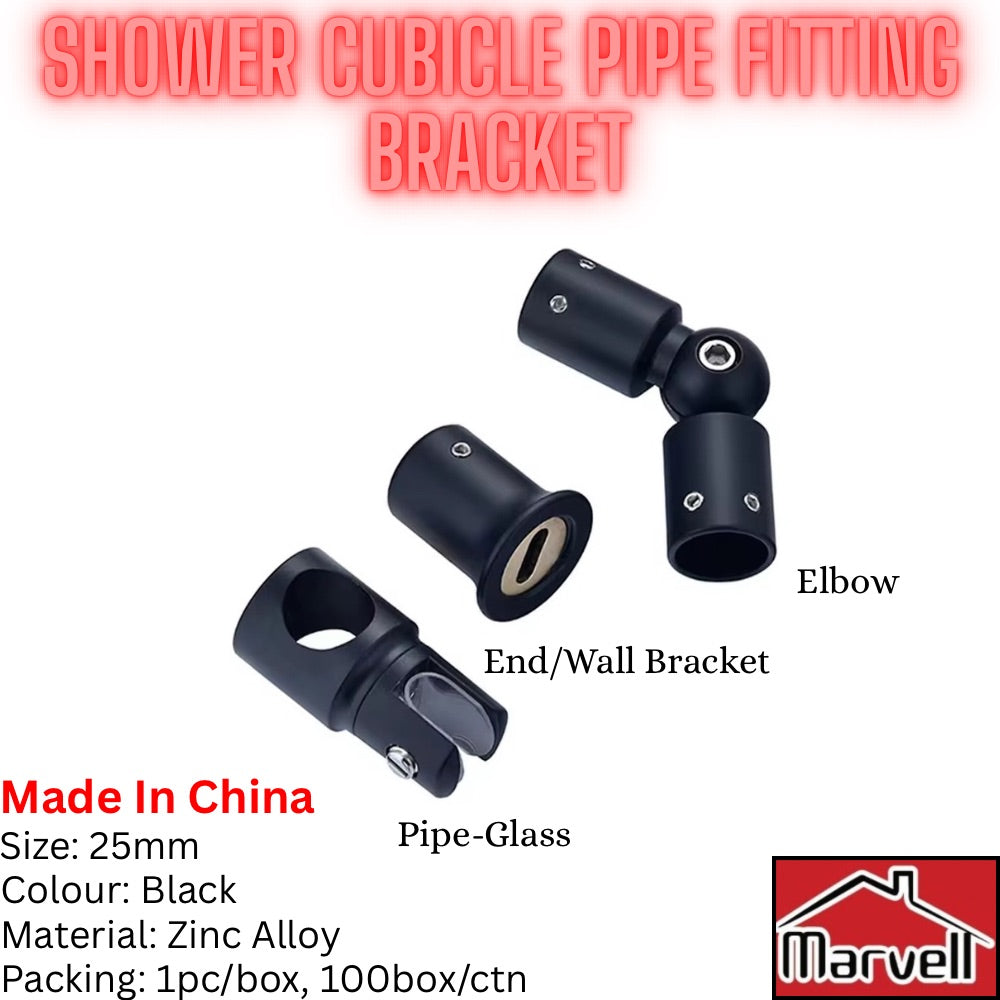 Shower Cubicle Pipe Fitting Bracket