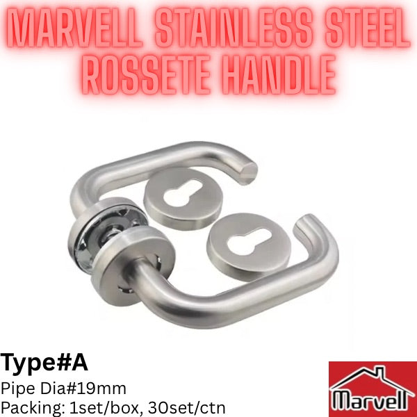 Marvell Stainless Steel Rossete Handle