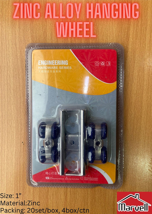 Zinc Alloy Hanging Wheel 1” & 1.5”