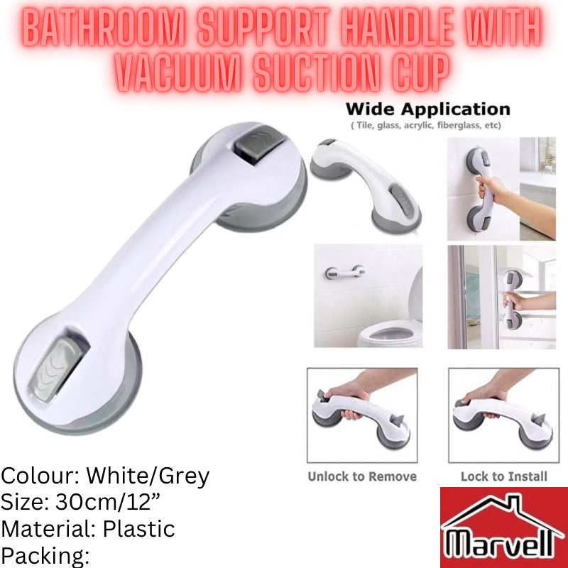 Marvell PVC Bathroom Support Handle with Vacuum Suction Cup