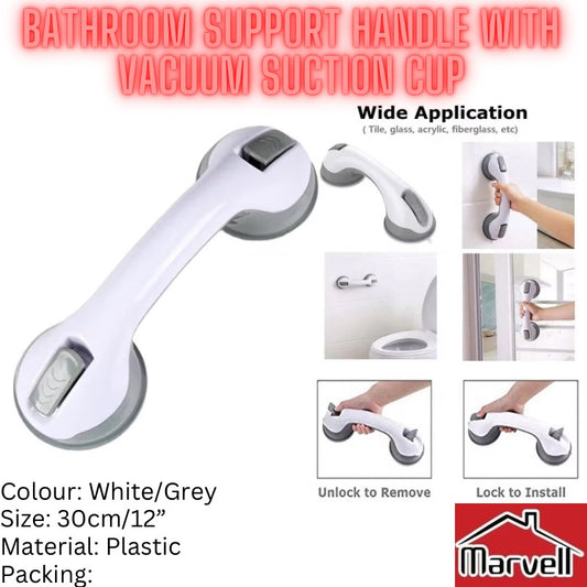 Marvell PVC Bathroom Support Handle with Vacuum Suction Cup
