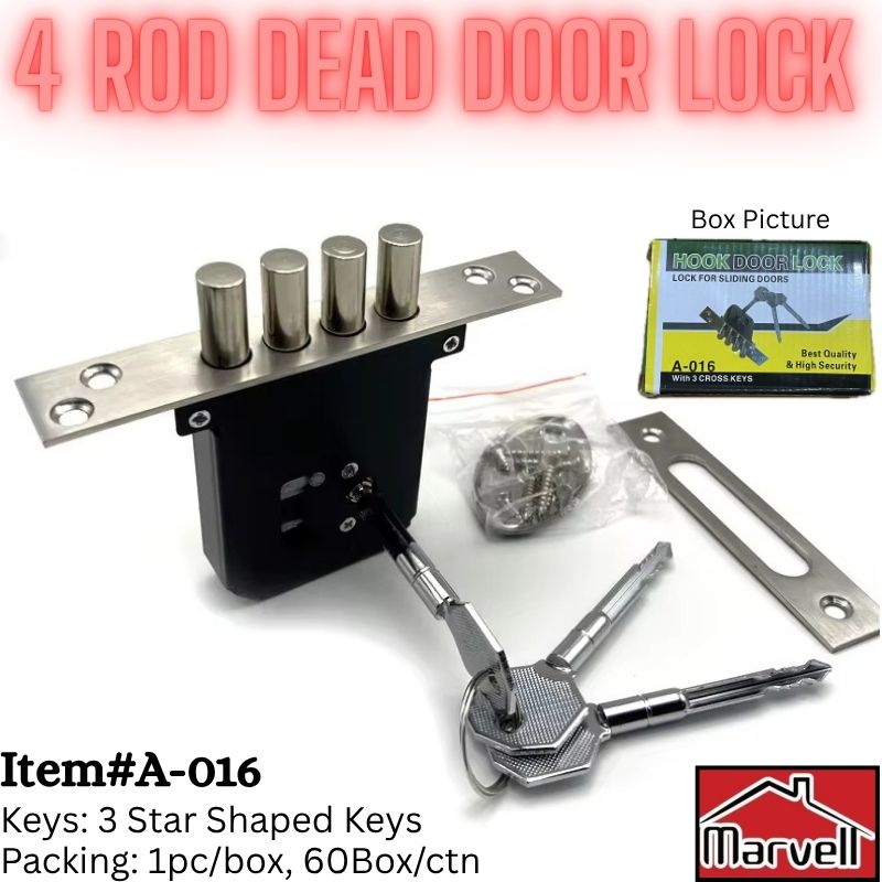 4 Rod Dead Door Lock