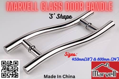 Marvell ‘S’ Shaped Glass Door Handle