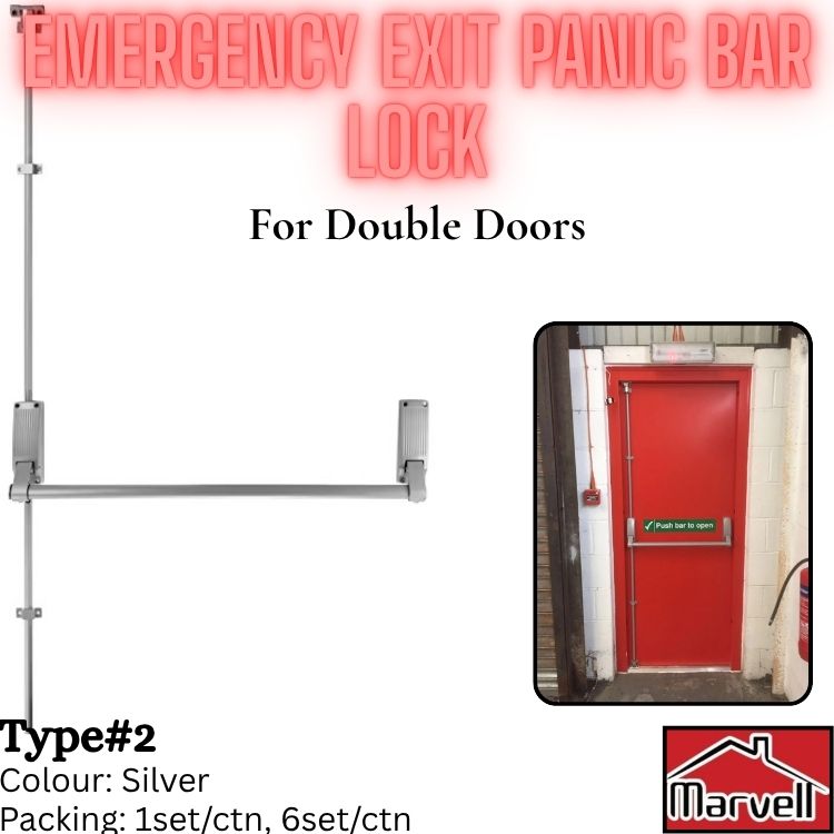 Emergency Exit Panic Bar Lock For Double Doors Type#2