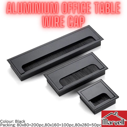 Aluminium Office Table Wire Cap Black