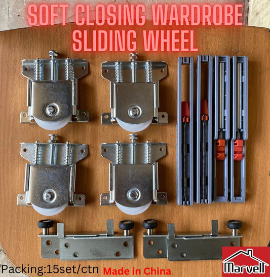 Soft Closing/Hydraulic Wardrobe Sliding  Spring Wheel