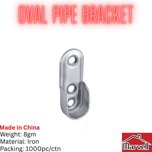 Oval Pipe Iron Bracket