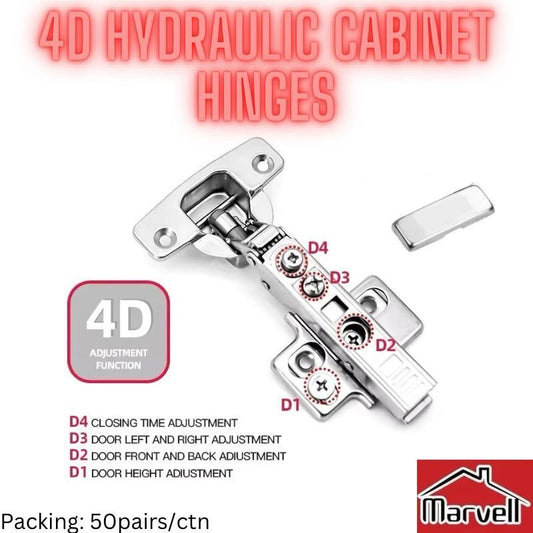 Deluxe Pro 4D Hydraulic Cabinet Hinge